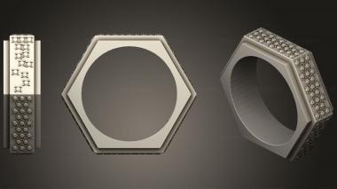 Jewelry rings bague 002 3d model